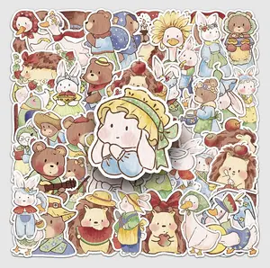 Forest Animals 50 Pc Sticker Pack - 50 Stickers No Repeats & Waterproof