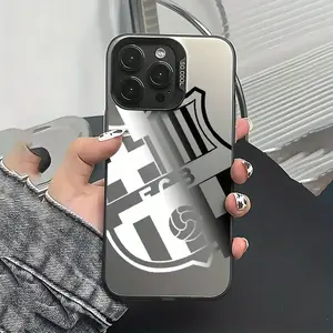 Fashion Club Barcelonas Phone Case Suitable for iPhone 17 16e 16 15 14 13 12 11 Mini Pro Max Air X XR XSMAX 8 7 Plus Anti Fall Matte Back Cover,  Trendy Cover, Uv Printed, Durable Material, Slim Case, Lightweight Cover, Fashion Lovers, Tech