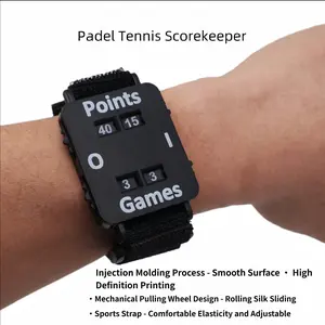 Score Keeper Wristband, Big Screen Adjustable, Counter Wrist Strap with Score Display, Tennis Scoreboard for Adults, Sports Accessories