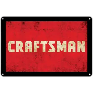 Craftsman Power Tools Handyman Vintage Retro Metal Wall Decor Art Shop Man Cave Bar Pub Aluminum 8x12 inch Sign