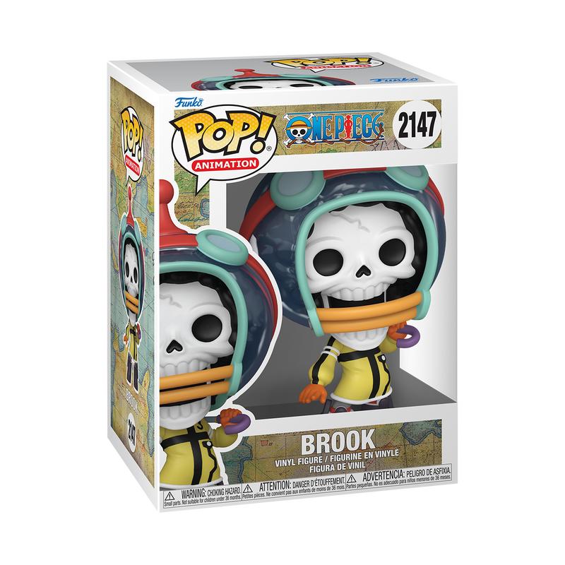 Funko POP Animation: One Piece - Brook (Egghead) w/ vRare Pop Protector Included