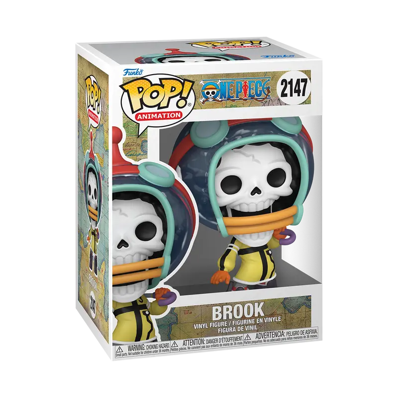 Funko POP Animation: One Piece - Brook (Egghead) w/ vRare Pop Protector Included