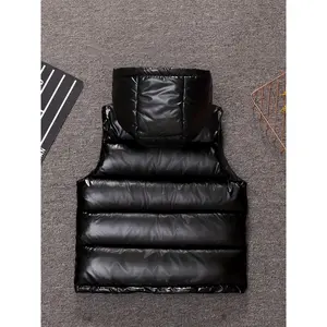 Winter Vests Boys, Thick Hooded Sleeveless Jackets Toddlers And Older Kids.