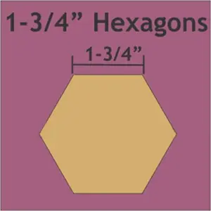 Paper Pieces Hexagon 1.75" Piecing Paper 50pc HEX175