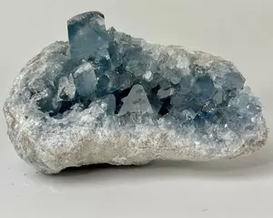 Celestite Geode Cluster from Madagascar – Decorative Crystal Accent