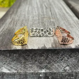 925 Silver Double Finger Nugget Ring - All Sizes Available