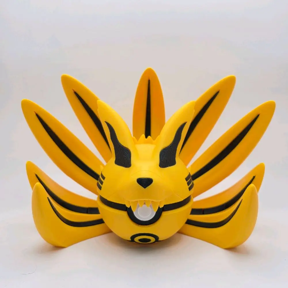 Special Edition Ninetales Poké Ball Inspired by Kurama – Legendary Nine-Tails Vibes Anime Crossover