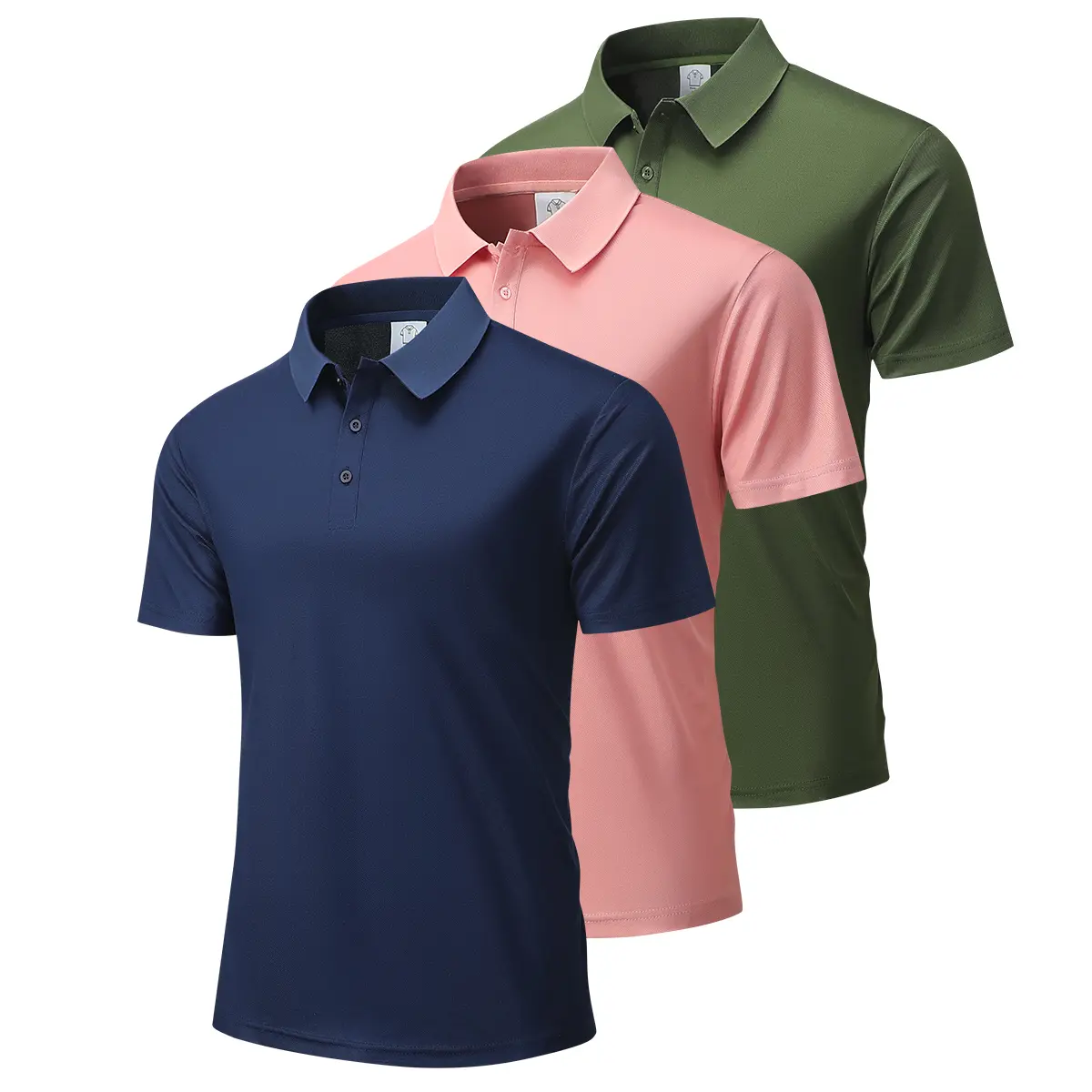 Navy Blue + Pink + Army Green