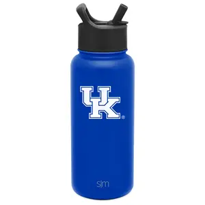 Simple Modern Officially Licensed Collegiate Insulated Summit Water Bottle with Straw Lid 32oz