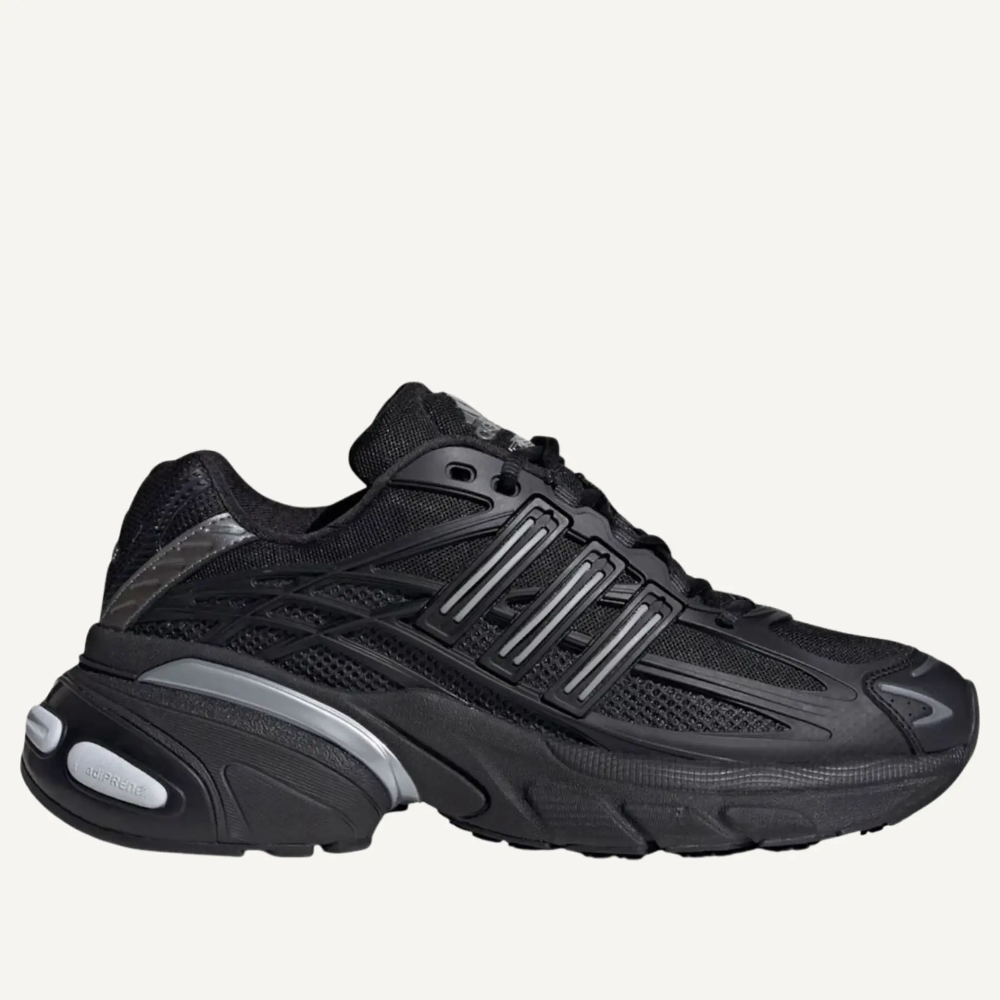 Adidas Originals Men's Casual Trainer - Black/Silver adistar XLG 2.0 Footwear, Textile Blend Shoe, Style HQ7555, Walking Shoes, Runner, Synthetic Overlay, Rubber Sole, Athletic, Reflective Trim, Sporty Chic, All Seasons, Sneaker, Running