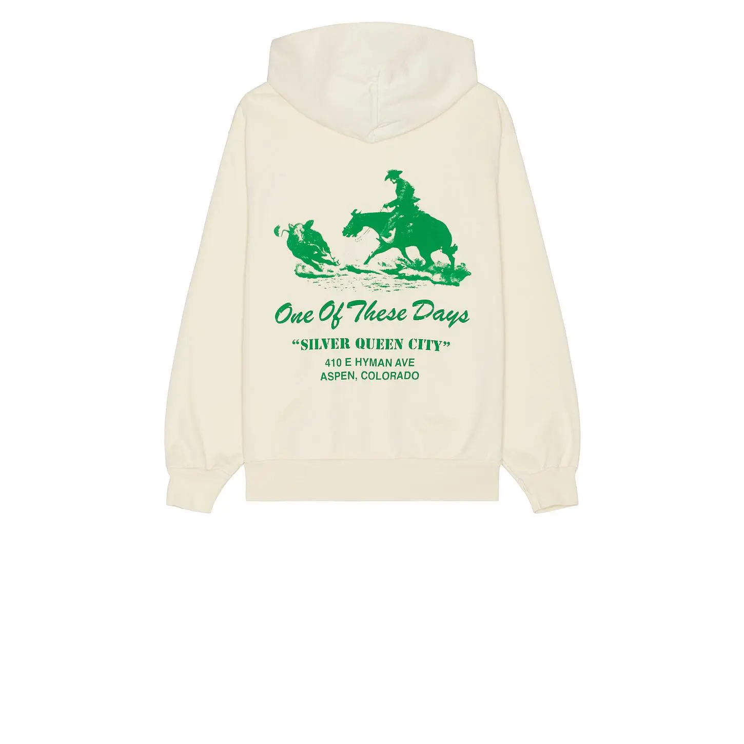 ONE OF THESE DAYS x FWRD Silver Queen Hoody in Washed Bone Unisex