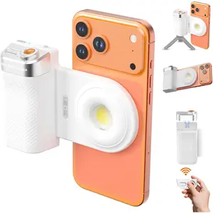 Phone Flash Fill Light,  Attachment for Mobile Phones, Built-in Handle with Focus Knob, Portable LED Light Phone Photography, Vlog & Live Streaming