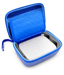 CASEMATIX Blue EVA Protective Case for HP Sprocket Select Photo Printer - Dustproof with Padded Interior & Wrist Strap - Portable & Durable Cover for Mobile Printing Needs