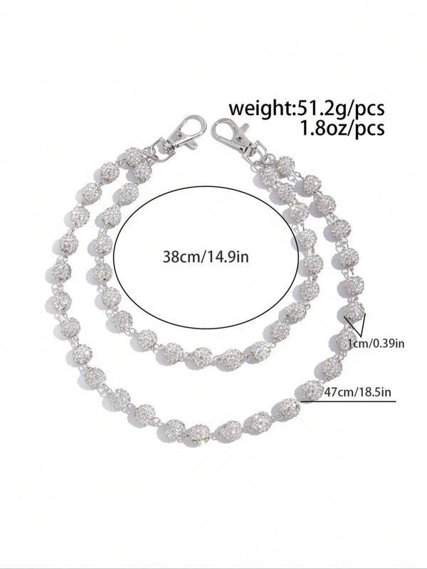 Stylish Multi-Layer Rhinestone Chain Waist Chain for Men, Unique Body Chain Accessory, Ideal for Pant Decoration