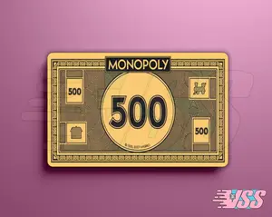 Funny Monopoly inspired Vinyl Sticker Cover