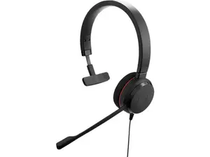 Jabra Evolve 20 (2025 Edition) Single-Ear Headset for Office and Home - Call Control - All Platforms - USB-C/A Connectivity - Black