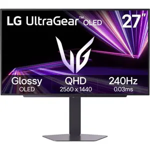 LG UltraGear 27GX704A-B 27" OLED QHD Gaming Monitor — 240Hz, 0.03ms, G-Sync Compatible