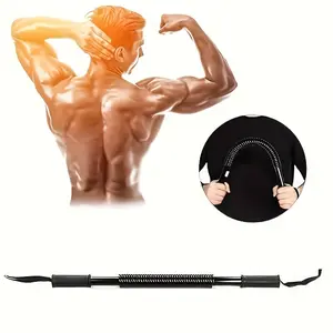 Arm strength bar, upper body workout, fitness equipment, chest expander, muscle stretching and strength training