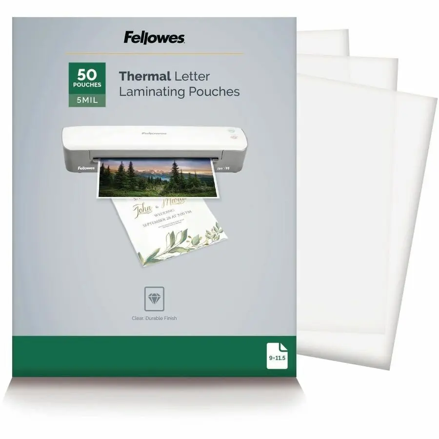 Fellowes Letter-Size Thermal Laminating Pouches