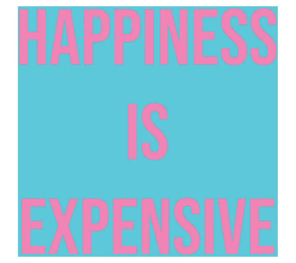 Mary Phillips Happiness is Expensive Set of 4 Cocktail Napkins
