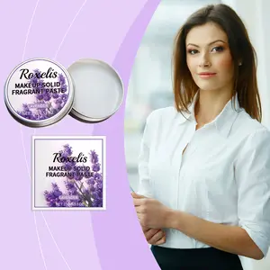 Roxelis Solid Lavender Balm — Natural, elegant scent for wrists and neck; portable, long-lasting light fragrance; refreshing atmosphere; pocket balm