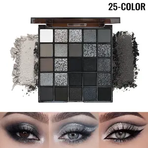 25-Color Eyeshadow Palette – High Pigment Smokey Makeup Kit with Matte & Shimmer Shades,Easy Blend, Long-Lasting for Bold, Low Fallout, Perfect for Party, Night Out & Edgy Looks.