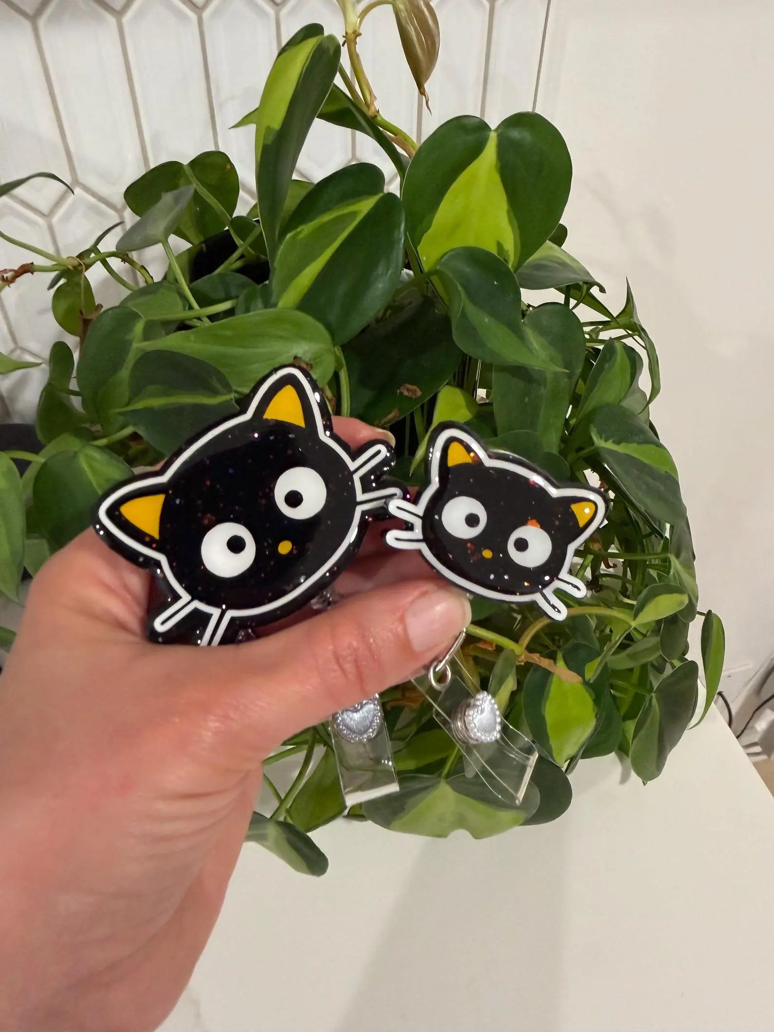 Chococat badge reel