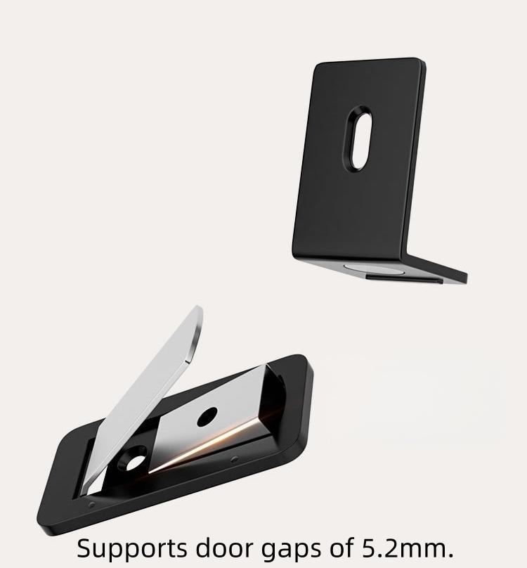 Includes shipping cost. Ultra-thin invisible magnetic bathroom door holder, no drilling required, new model, anti-collision, ultra-narrow frame, aluminum alloy, strong magnet for glass doors.