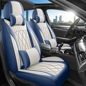 Luxury PU Leather Car Seat Cover, Breathable Comfort, Universal Fit, Side Wing Support, Five Colors Available, Suitable for Sedan Suv Truck