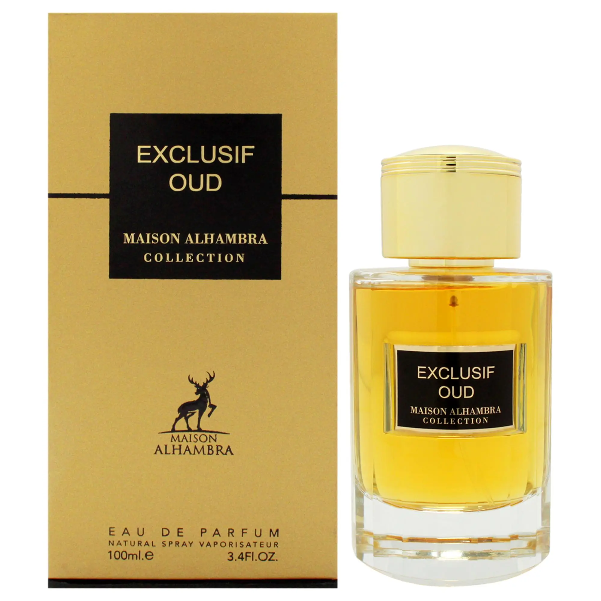 Maison Alhambra Exclusif Oud Unisex EDP Spray, 3.4 fl oz, for Unisex Wear