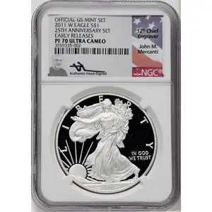 Modern Bullion Coins (2011<SET> 25th Anniversary Silver American Eagle Five-Piece Set, PR)