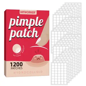 1200 Count Hydrocolloid Pimple Patches, Transparent Waterproof Spot Covers, Effective Acne Treatment, Long-Lasting Protection