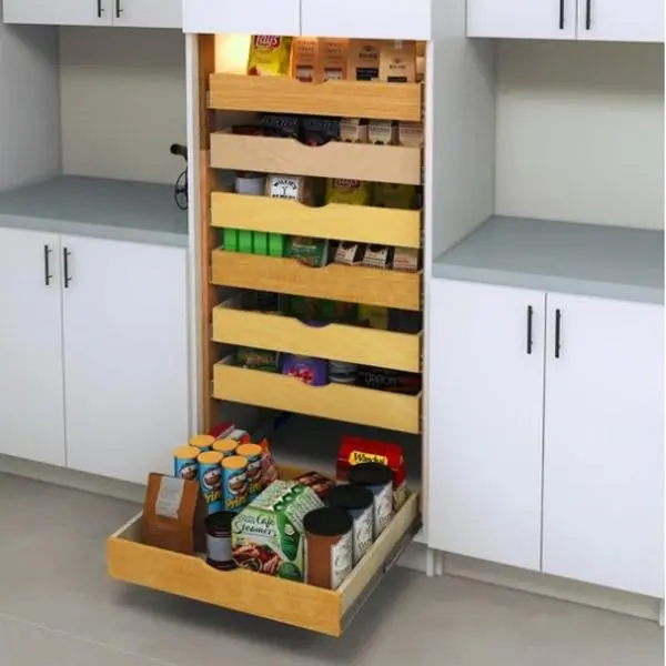 Decor-it Kitchen Storage Drawer for Cabinets Soft-Close Wooden Drawer with Tracks - Multiple Sizes Available