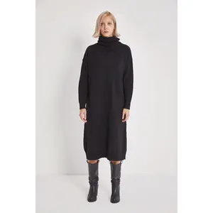Turtleneck Knit Dress