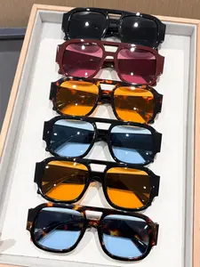 6 Pcs Women's Large Frame Sunglasses, Fashionable Comfortable Eyewear for Outdoor Activities, Parties, Vacations, Travel, Photo Props, Gift Idea, Fashion Shades