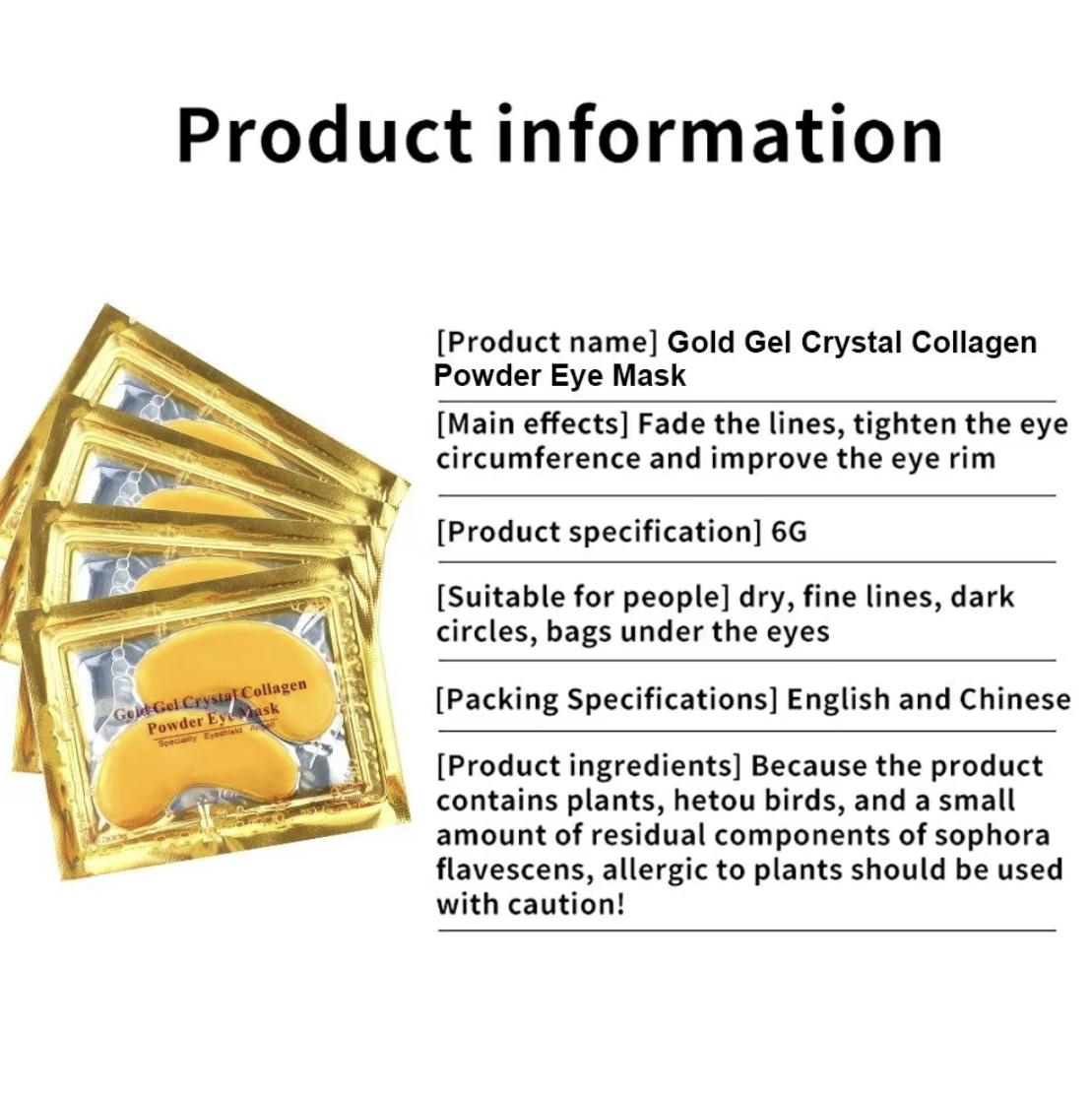 #Summer vibes 24k Gold Eye Patch For Dark Circles andPuffiness,Comfort Eye Gel Pads For Under-eyeWrinkles,Puffy Eyes Bags,Collagen Eye Mask
