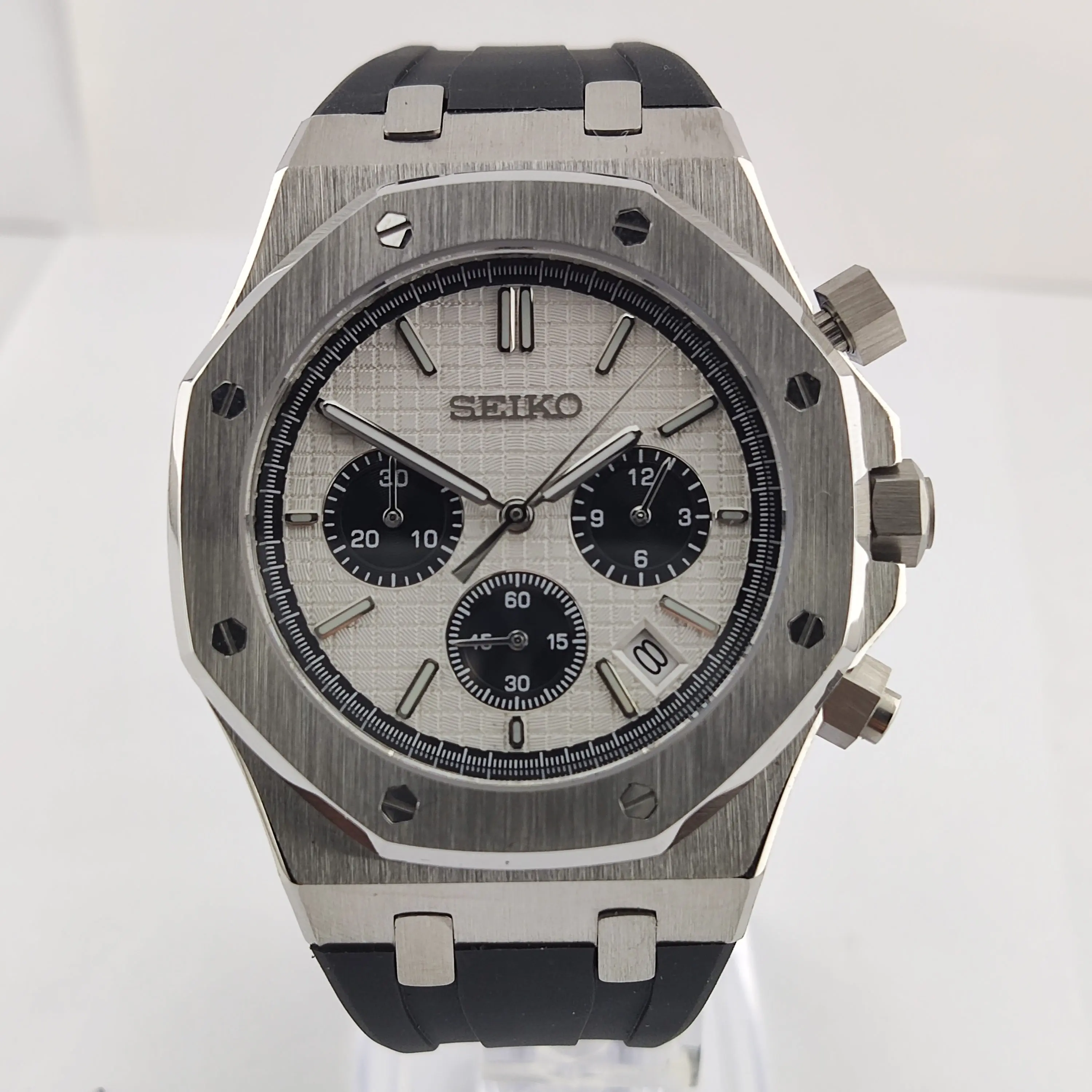 Seiko Royal Oak Mod Chronograph Mod Watch