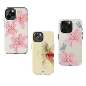 Yellow Orchid Phone Cover, Lily Summer Flower Case, Blooming Tiger Lily iPhone Case For iPhone 8, X, 11, 12, 15, 14, 13 Mini, Pro Max, Plus