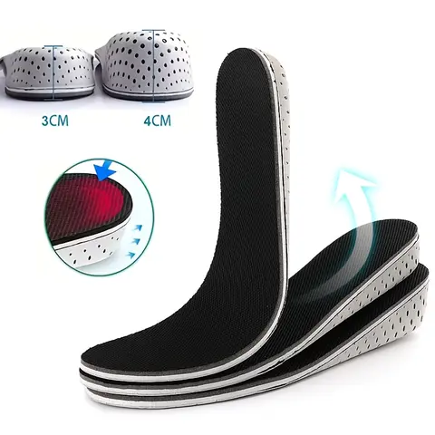 Comfort Height Increase Shoe Insoles for Men & Women - Invisible Heel Lift Pads, Soft Cushioned Taller Insoles, 1.18-1.57in Boost, Arch Support, All Seasons, Father's Day Gift, Soft Cushioned Insoles toolupgrade