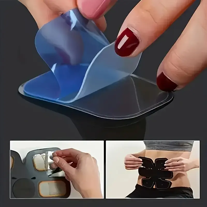 Self-Stick Gel Abdominal Pad, Fitness Equipment Accessories, Abs Muscle Training Patch, Perfect Home and Gym Exercise, Gym Accessories, Stomach Workout Equipment, Ab Muscle Trainer, Abdominal Workout Gear