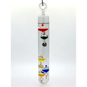7" Tall Hanging Galileo Thermometer Ornament