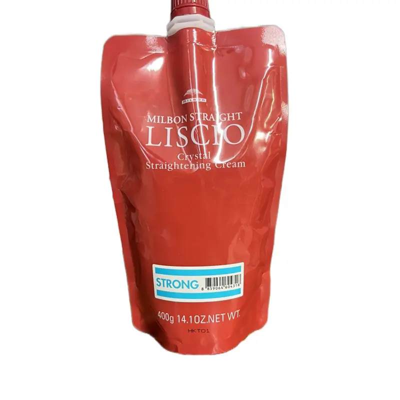 MILBON LISCIO Crystal Straightening Cream Strong 14.10 Oz Net Weight for Smooth Hair Treatment