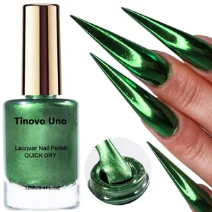 Metallic Lacquer Nail Polish, 1 Count Long-lasting Shine Mirror Finish Natural Quick-drying Nail Art Polish, Easy-to-apply Nail Art & Nail Polish for Women & Girls