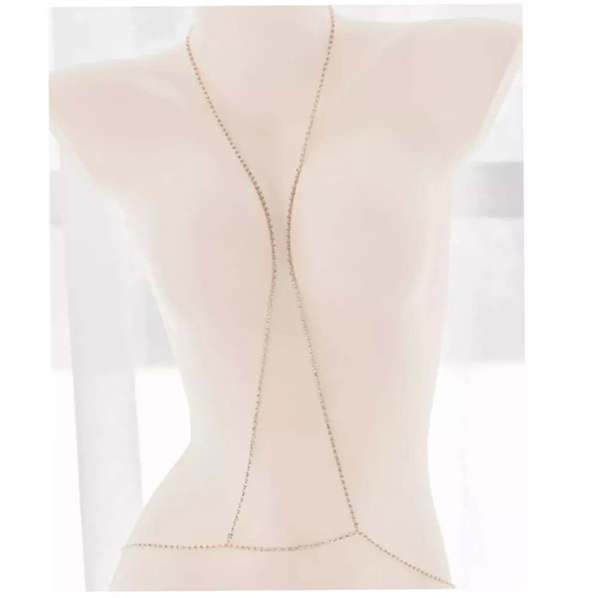 Body Chain Rhinestones Chest to Waist Harness Body Chain Rhinestones Chest to Waist Harness