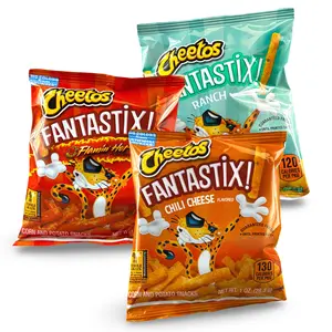 Cheetos Fantastix Crunchy School Snacks Bulk Pack, 16 Count Choose Ranch, Flamin Hot or Chili Cheese or 24 Count Variety
