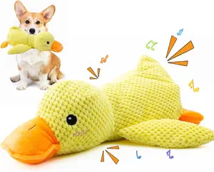 Quack-Quack Duck Dog Toy,Durable Plush Chew Toy with Sounds,Stuffed Plush Calming Duck Dog Toy for Indoor Puppies and Senior Pups