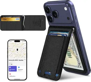 For Magsafe Wallet with Money Clip, Works with Apple Find My, Strongest Magnetic Wallet for iPhone 17/16/15/14/13/12 Series, 8-Card Holder, Adjustable Stand Cellular Smartphone Wireless Cellphone Magnetic fathersdaygift summerwins
