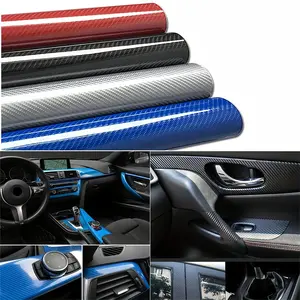 Carbon Fiber Vinyl Wrap Roll, Car Interior Decorative Sticker, Anti-scratch Car Wrap Film, No Bubble Anti-wrap Film for Car Interior Decor, Decal for Cars