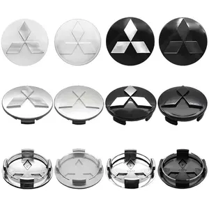 4Pcs 60mm Car Wheel Center Cap Hub Covers Badge Accessories For Mitsubishi Outlander Lancer 10 9 ASX RALLIART Eclipse L200 Pajero