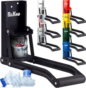 McKay 12 oz. Metal Can Crusher, Heavy-Duty Wall-Mounted Smasher for Aluminum Seltzer, Soda, Beer Cans and Bottles for Recycling, Gadgets for Home